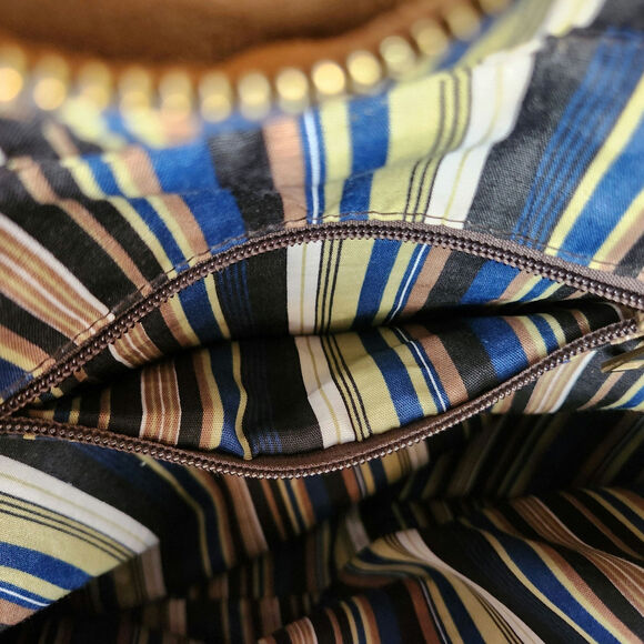 Jesslyn Blake 100% Leather & Suede Messenger Bag Brown/Tan Crossbody Option EUC - Picture 8 of 16